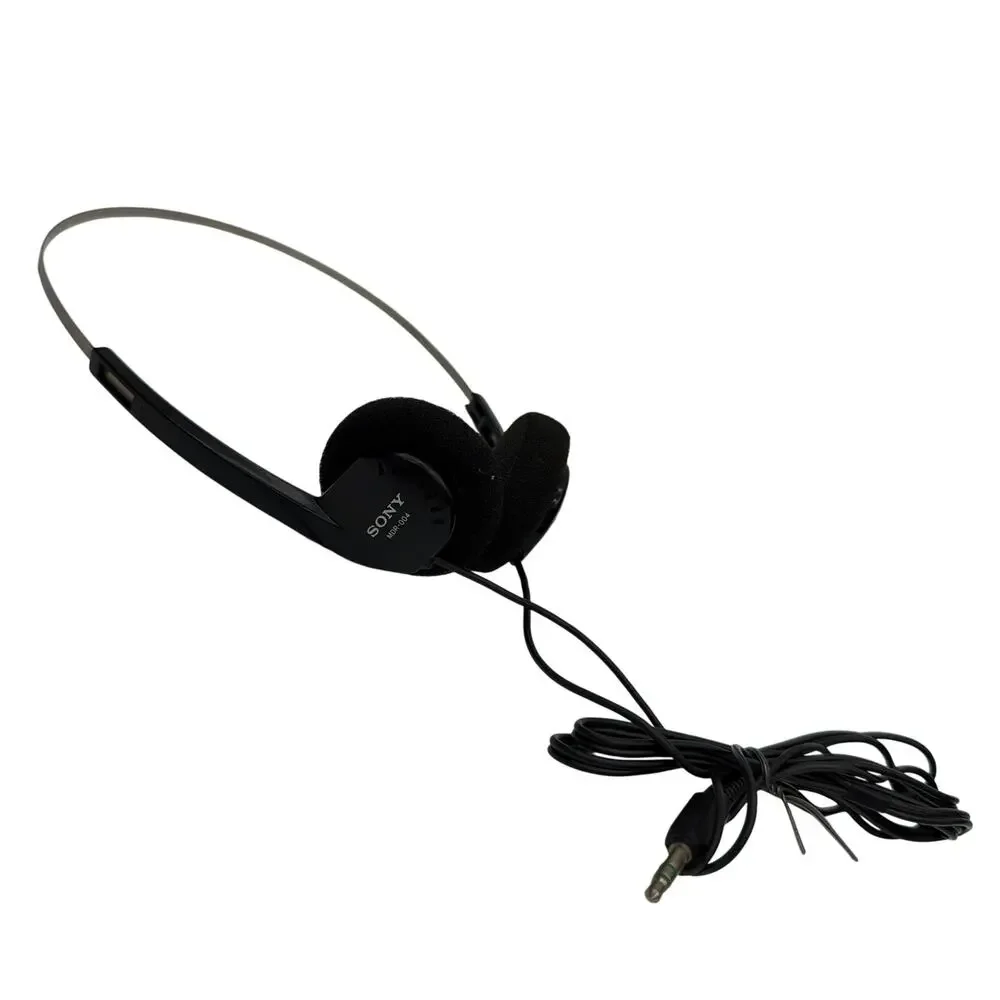 Sony MDR-004 On-Ear Wired Stereo Headphones Black Tested